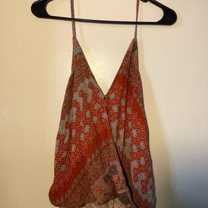 Patterned Halter Top